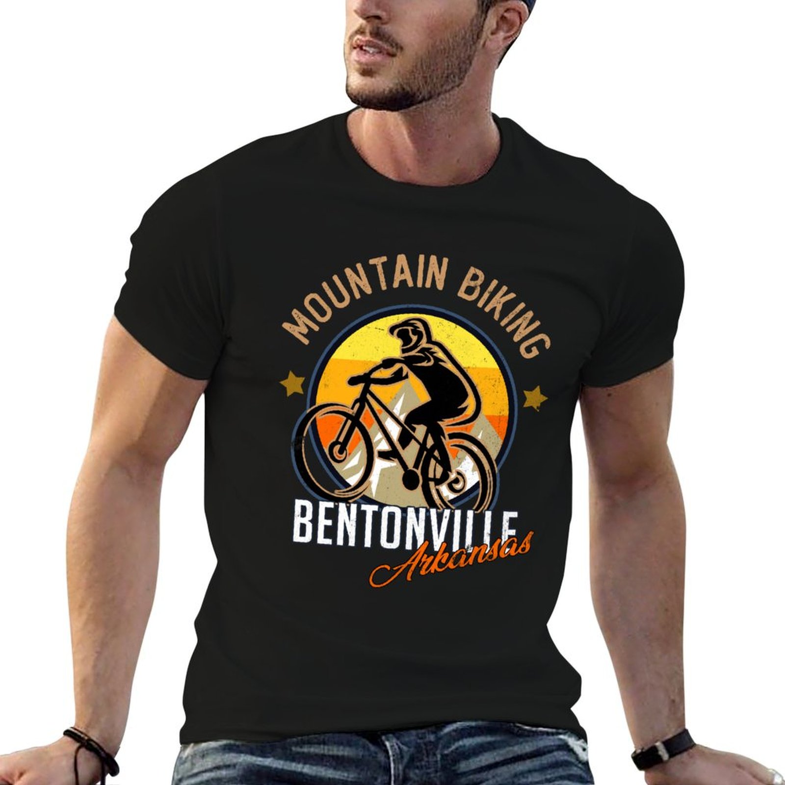 Mountain Biking Bentonville - bentonville arkansas mountain biking T-Shirt funny