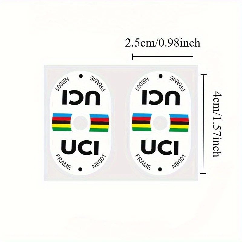 Mountain Biking Quotes - 2Pcs UCI Certified Bicycle Valve Stickers