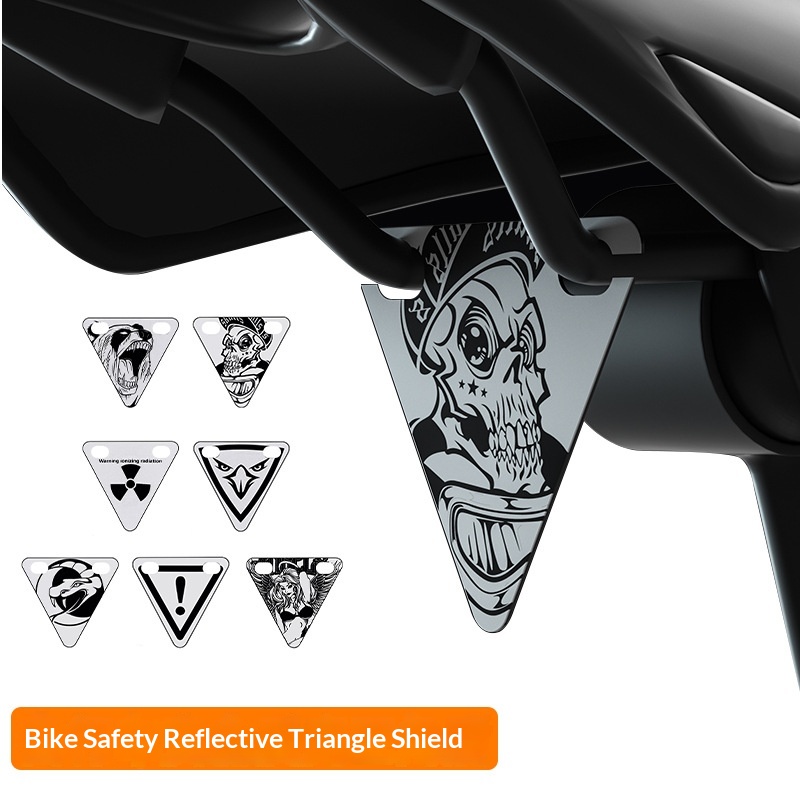 Mountain Biking Quotes - Enlee Bicycle Reflective Triangle Shield High