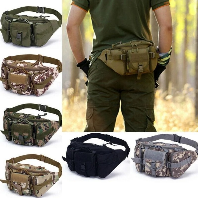 Mountain Biking Hip Pack - Multifunctional Waist Bag Men Waist Pack