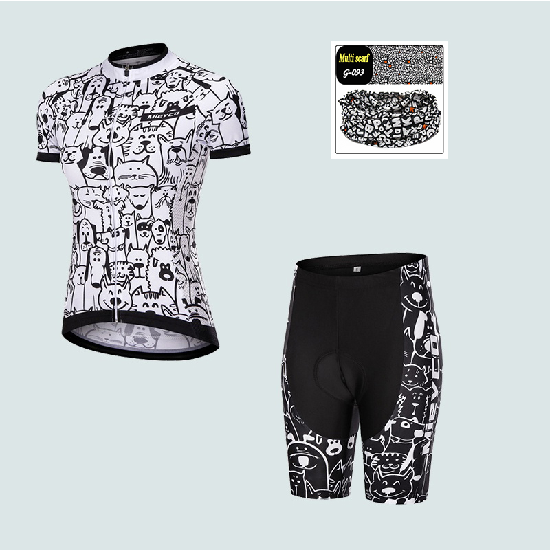 Mountain Biking Shorts Women - Women's Cycling Jersey Suit, Short Sleeve