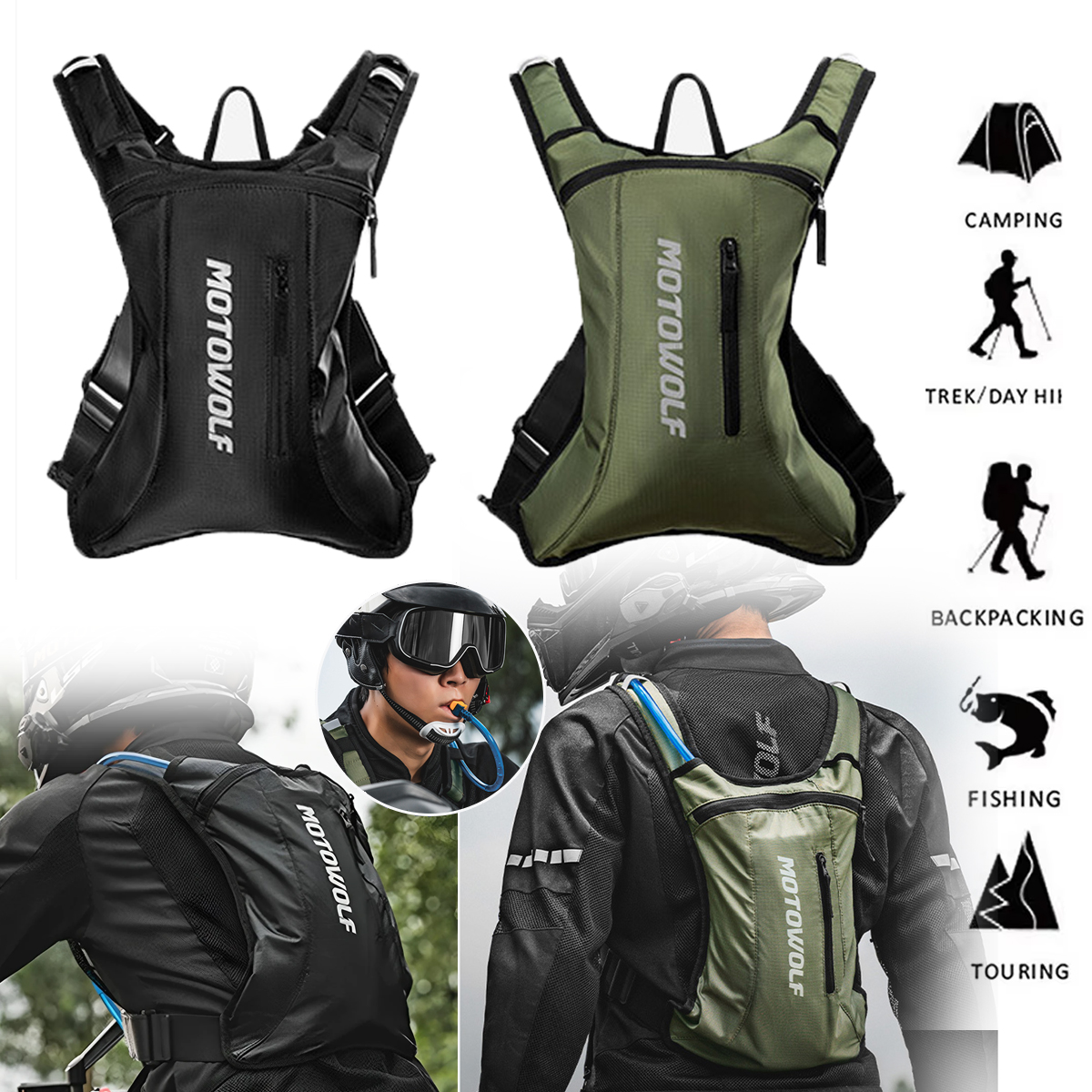 Mountain Biking Hip Pack - Motorcycle Cycling Hydration Pack MTB Off