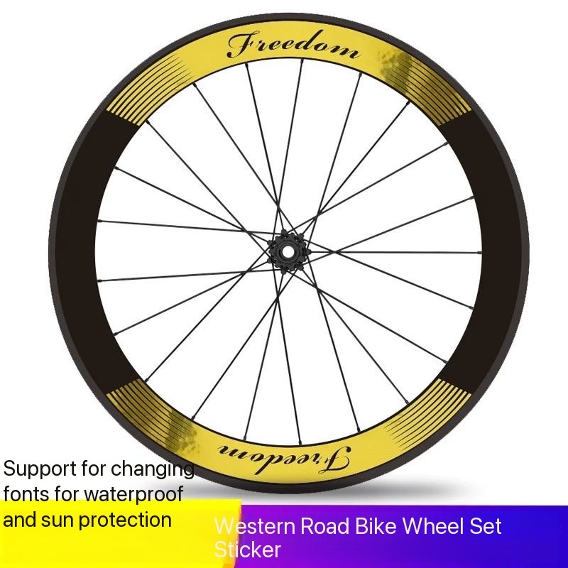 Mountain Biking Quotes - Road Bike WheelSet Sticker MTB Rim