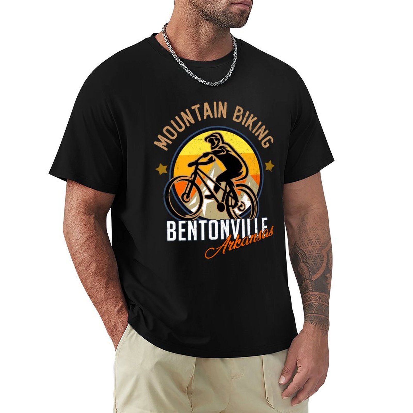 Mountain Biking Bentonville - bentonville arkansas mountain biking T-Shirt Plus