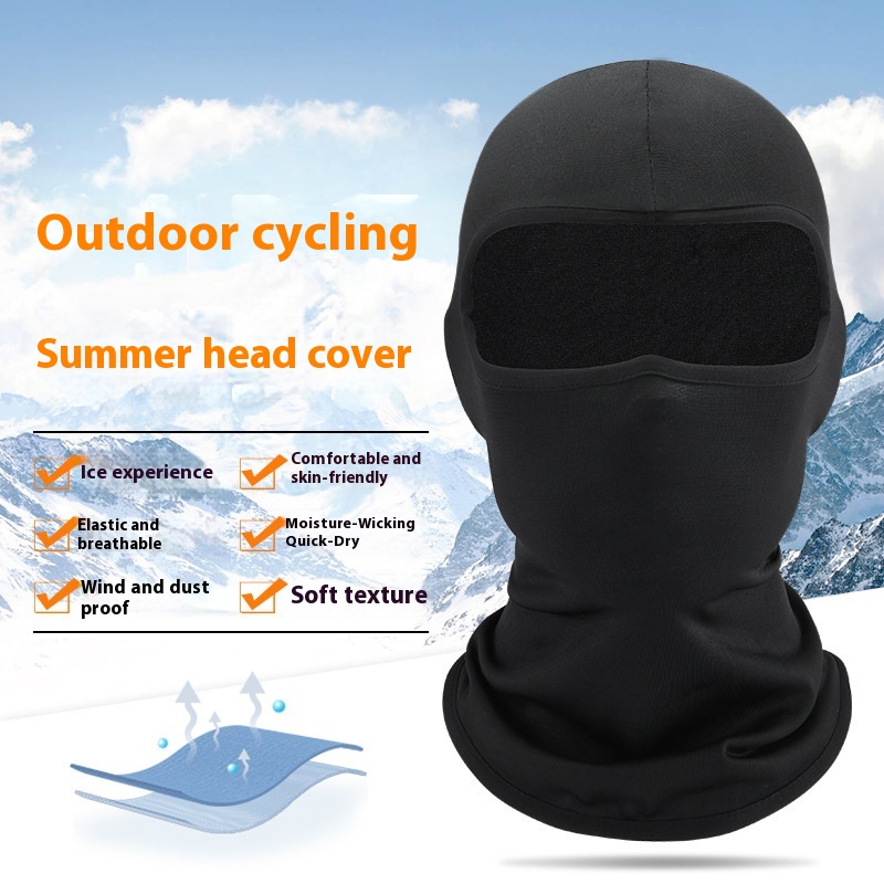 Mountain Biking Helmet Full Face - Motorcycle Balaclava Quick-drying Full Face Mask