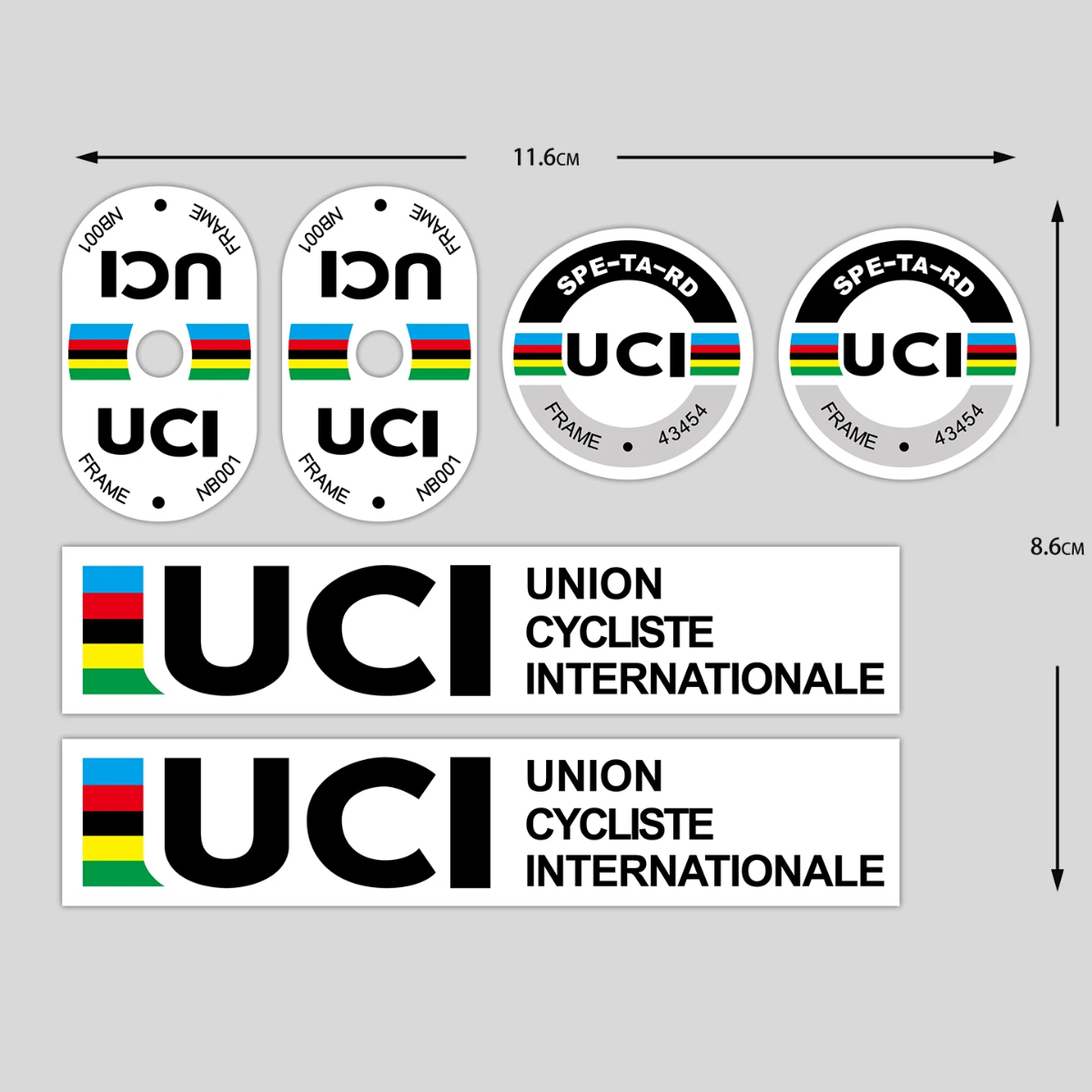 UCI Cycling Frame Stickers Dur – Mountain Biking Quotes recenzja i cena