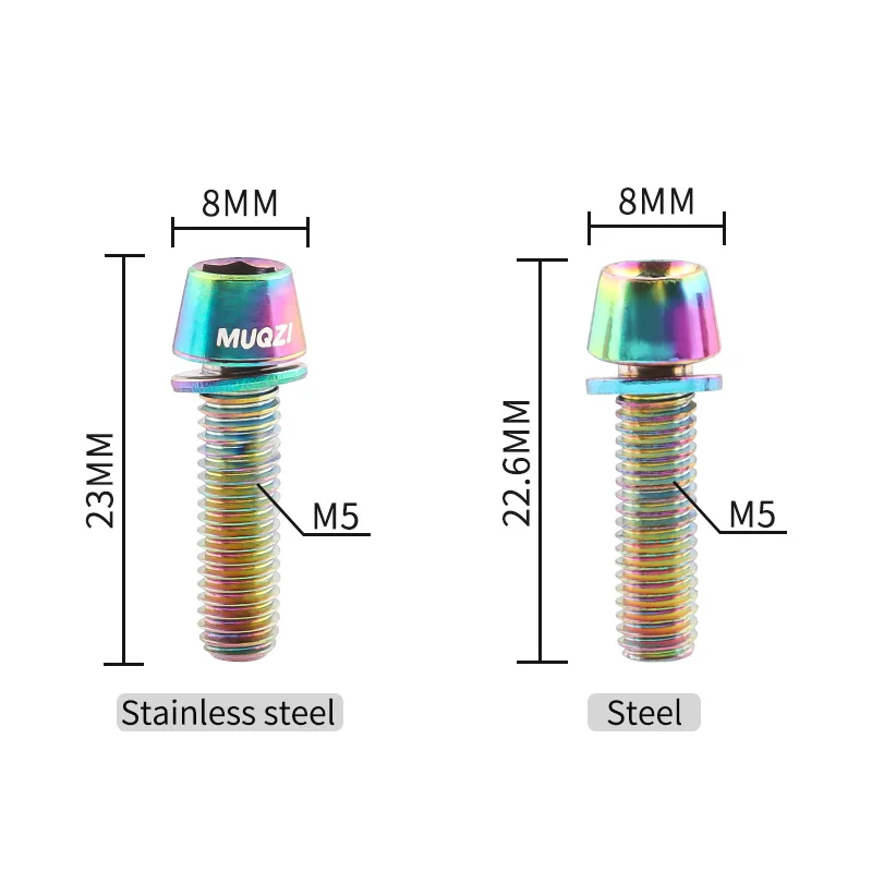 MUQZI 6pcs Stem Bolts M5x17mm  – Handlebar Riser Stem recenzja i cena