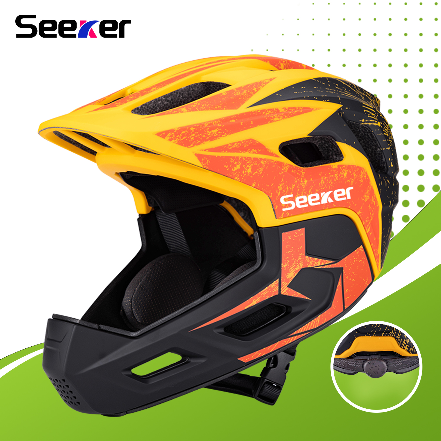 UMUSEEKER children's full-face – Mountain Biking Helmet Full Face recenzja i cena