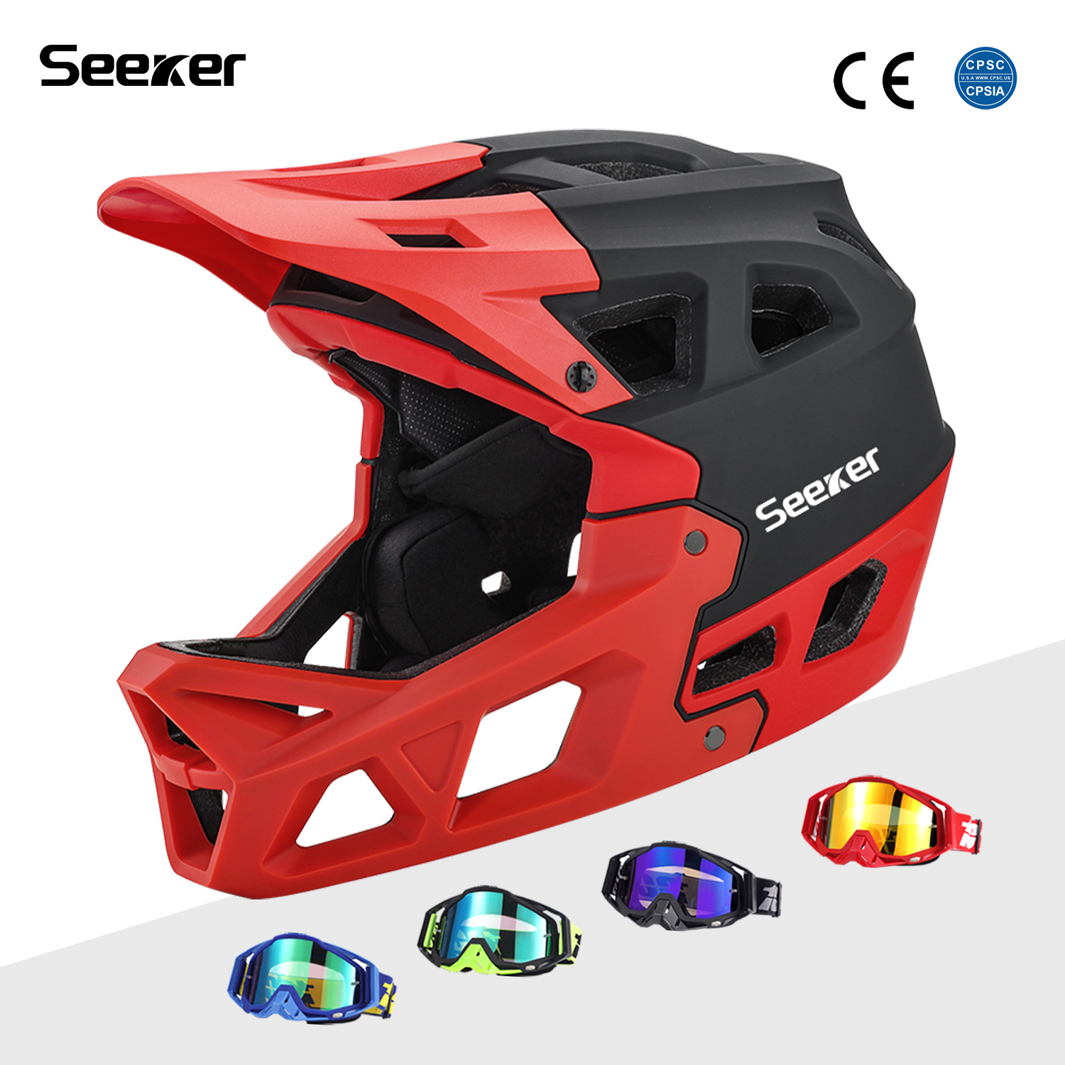 Seeker bicycle off-road full-f – Mountain Biking Helmet Full Face recenzja i cena