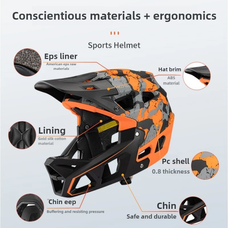 New Adult Full Face Mountain B – Mountain Biking Helmet Full Face recenzja i cena