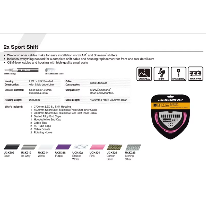 JAGWIRE 2x Sport Shift Cable F – Mountain Biking Stuff recenzja i cena