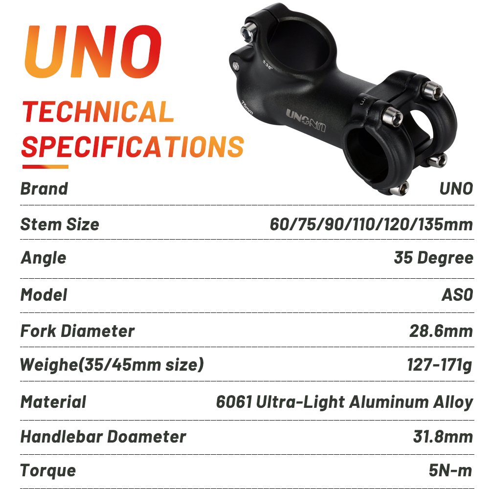 UNO Aluminum Alloy Bike Stem R – Handlebar Riser Stem recenzja i cena